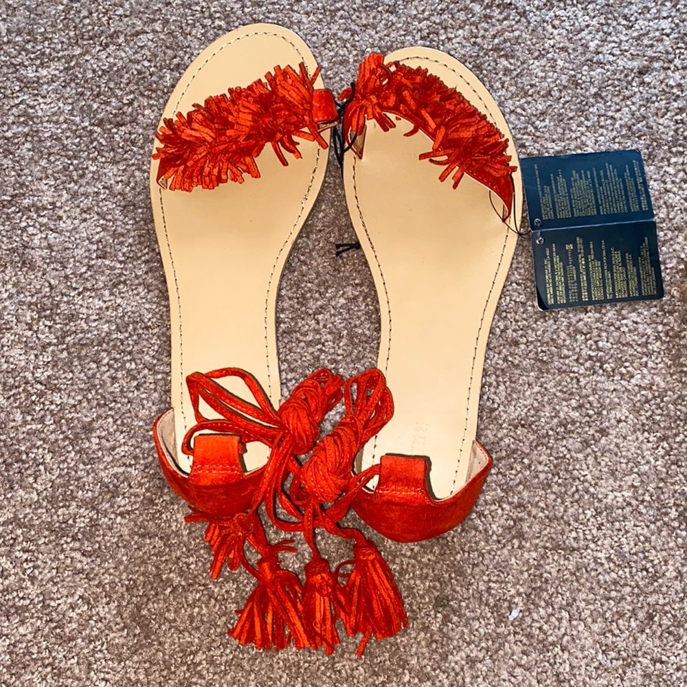 Red sandals